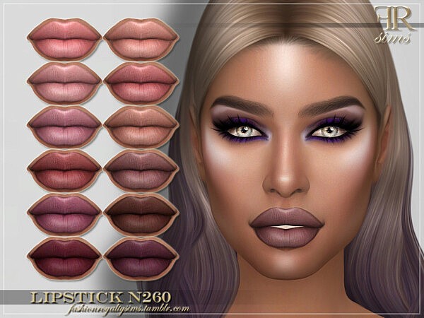 Lipstick N260 by FashionRoyaltySims from TSR