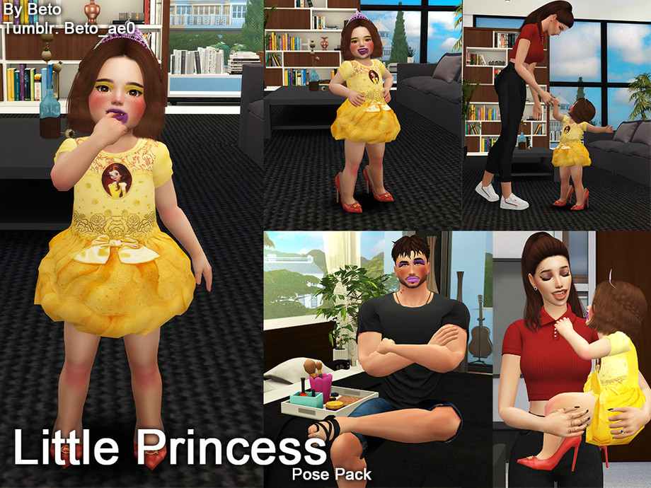 Little Princess Pose Pack By Betoae0 From Tsr • Sims 4 Downloads