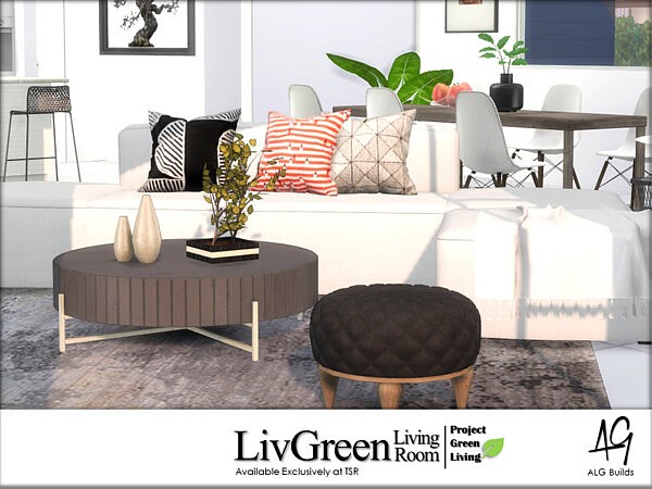 LivGreen Living Room sims 4 cc