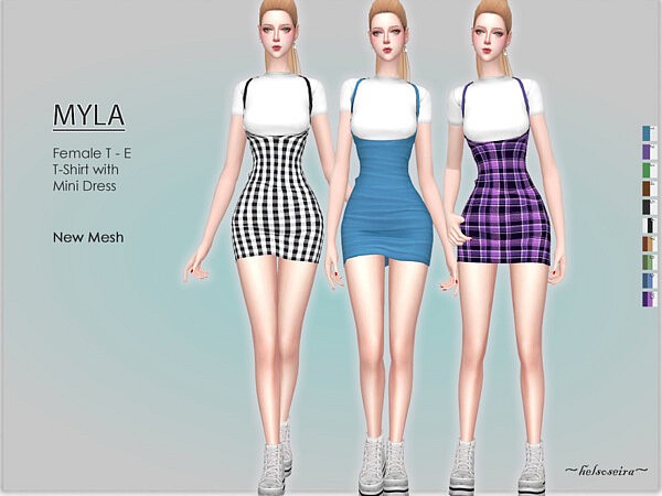 Myla Mini Dress by Helsoseira from TSR