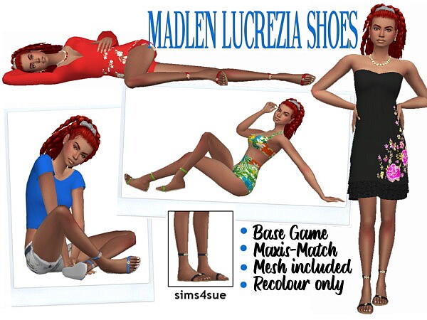 Madlen`s Lucrezia Shoes from Sims 4 Sue