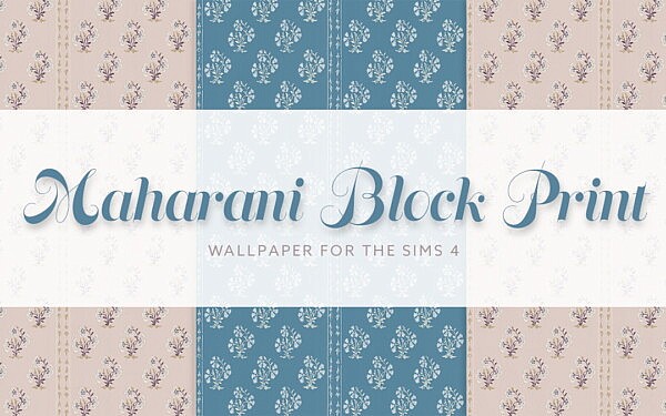 Maharini Block Print Wallpaper from Simplistic