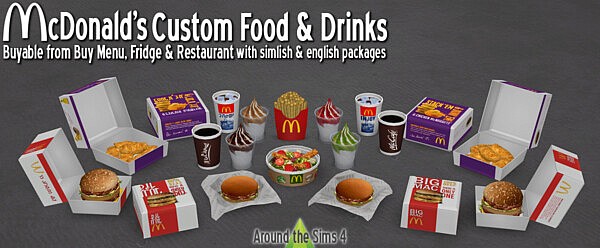 Mc Donalds Fast food restaurant sims 4 cc