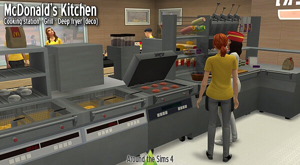 McDonalds Kitchen from Around The Sims 4