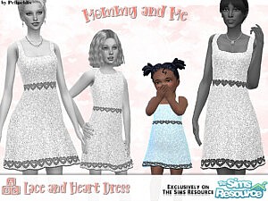 Mommy and Me Dress sims 4 cc