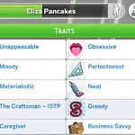 More CAS Traits for Sims Mod