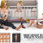NEW HEIGHT BODY PRESETS TODDLER GROWTH STAGES sims 4 cc