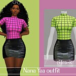 Nana Yaa outfit sims 4 cc