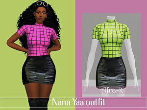 Nana Yaa outfit sims 4 cc