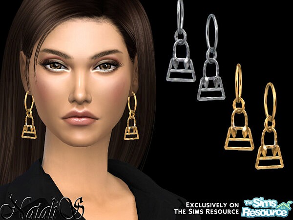 Bag pendant hoop earrings by NataliS from TSR