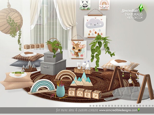 Naturalis Kids decor by SIMcredible! from TSR