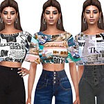 New Style Printed Crop Tops