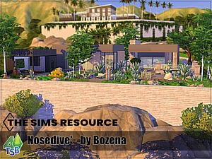 Nosedive house sims 4 cc