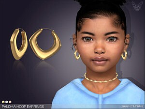 Paloma Hoop Earrings For Kids sims 4 cc
