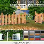 Picket Fence sims 4 cc