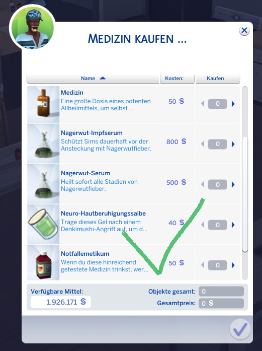 Purchase Medicine Overhaul v1.2 by andiberlin from Mod The Sims