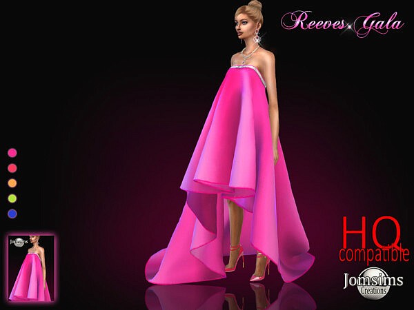 Reeves gala dress by jomsims from TSR