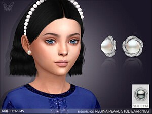 Regina Pearl Earrings For Kids sims 4 cc