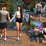 Rollerblading day Pose Pack sims 4 cc