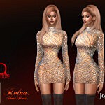 Rolna short dress sims 4 cc