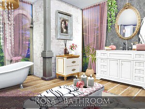 Rosa Bathroom sims 4 cc