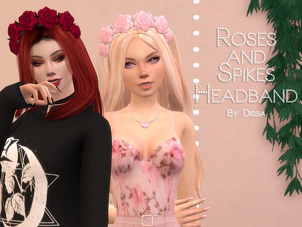 Roses and Spikes Headband by Dissia from TSR