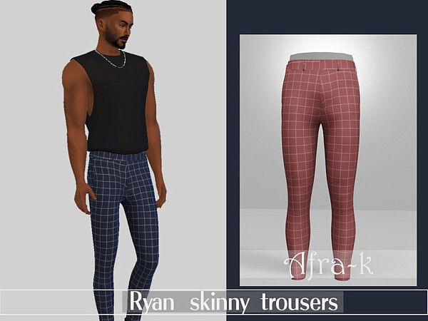 Ryan skinny trousers by akaysims from TSR