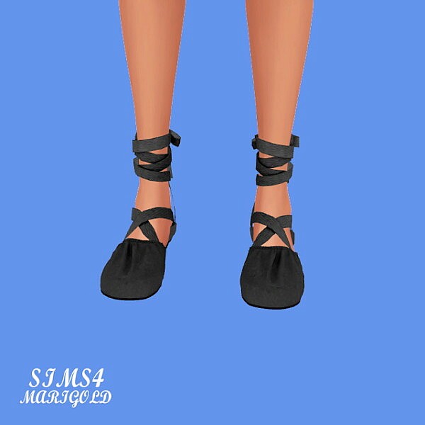 S Ballerina Flat Shoes V2 from SIMS4 Marigold