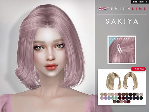 Sakiya Hair 150 Set by TsminhSims from TSR
