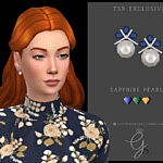 Sapphire Pearls sims 4 cc