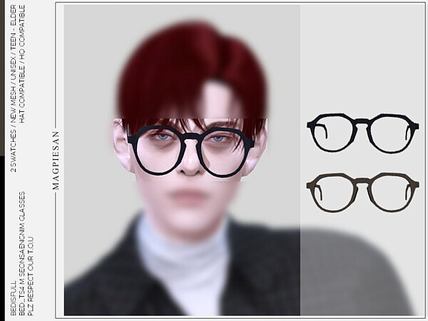 Seonsaengnim glasses by magpiesan from TSR