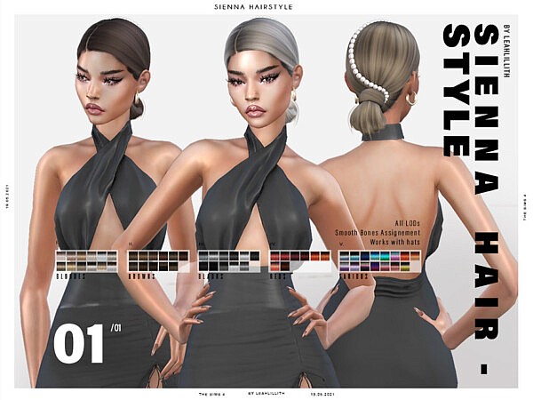Sienna Hair Set by Leah Lillith from TSR