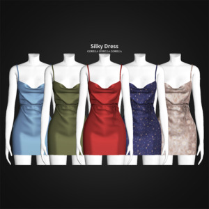 Silky Dress sims 4 cc
