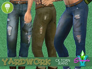 SimmieV Yardwork CK Torn Jeans