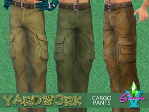 SimmieV Yardwork Cargo Pants sims 4 cc
