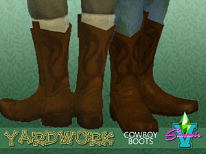 SimmieV Yardwork Cowboy Boot