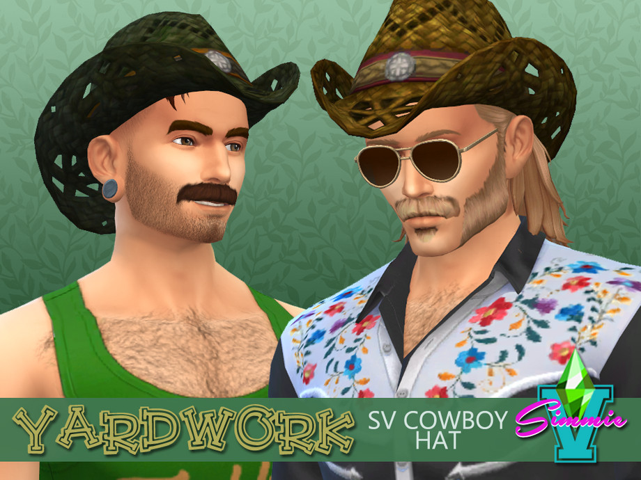 Yardwork SV Cowboy Hat by SimmieV from TSR • Sims 4 Downloads