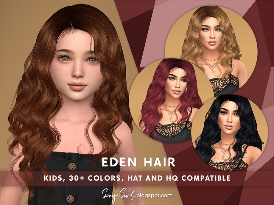 Eden Hair for Child by SonyaSims from TSR • Sims 4 Downloads