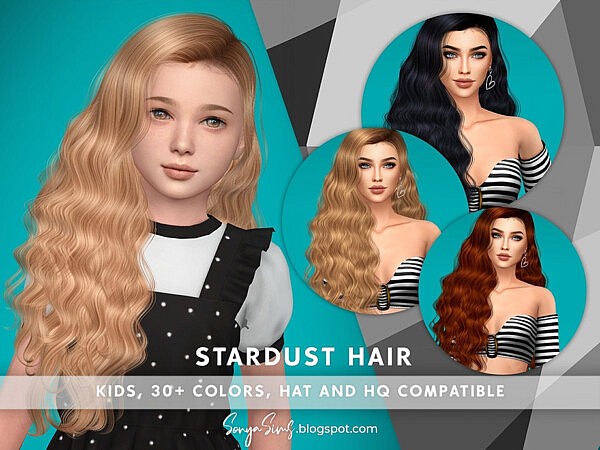 Stardust Hair KG by SonyaSims from TSR