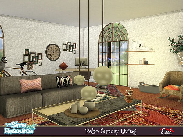 Sunday Boho Livingroom by evi from TSR