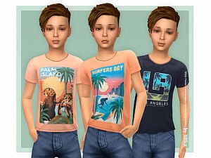 T Shirt Collection for Boys P21 sims 4 cc