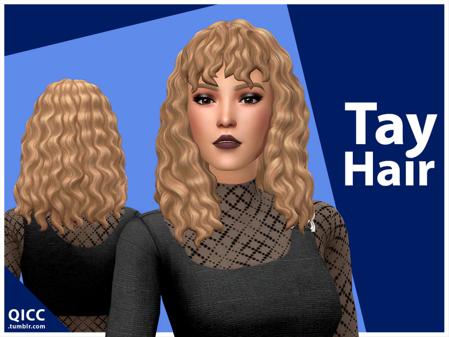 Tay Hair by qicc from TSR â€¢ Sims 4 Downloads