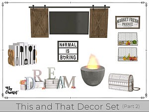 This and That Decor Set sims 4 cc
