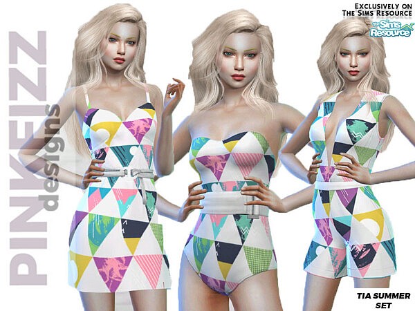 Tia Summer Set by Pinkfizzzzz from TSR