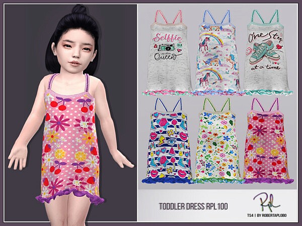 Toddler Dress RPL100 by RobertaPLobo from TSR
