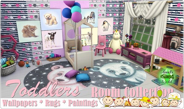 Toddlers Room Collection sims 4 cc