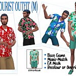 Tourist Outfit sims 4 cc