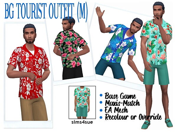 Tourist Outfit from Sims 4 Sue