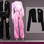 Tracksuit top and bottom sims 4 cc