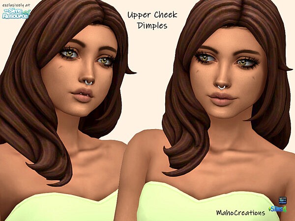 Upper Cheek Dimples by MahoCreations from TSR